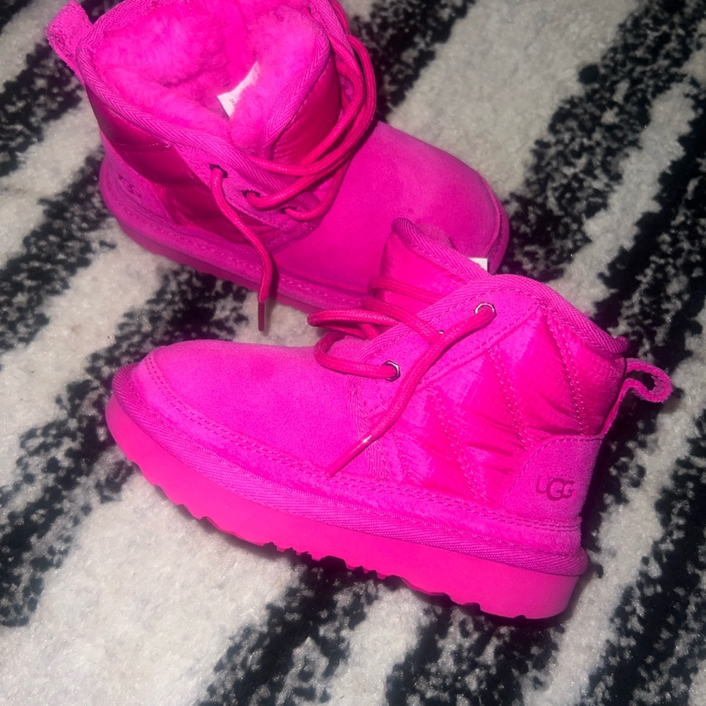 UGG Kids Bright Pink Boots